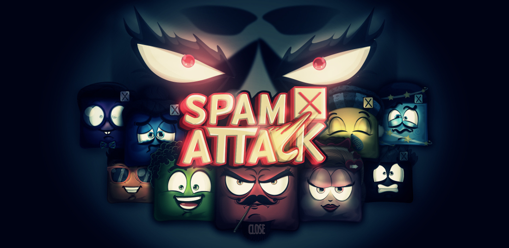 Spam Attack splash graphic